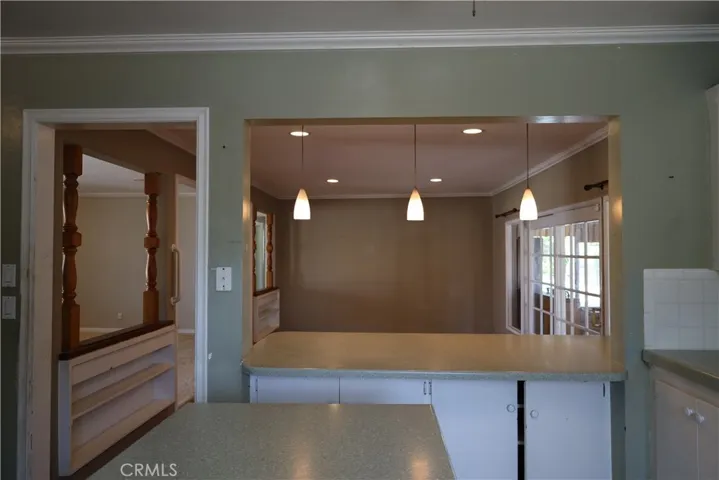 Kitchen looking into dining room