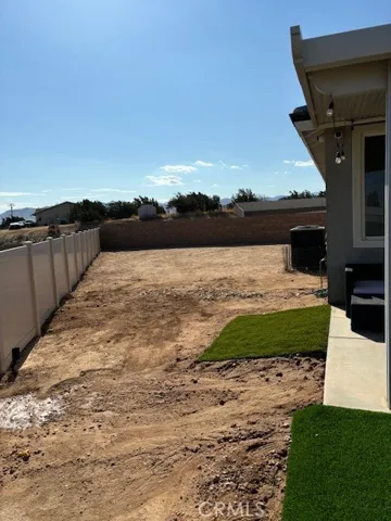 South side yard, huge