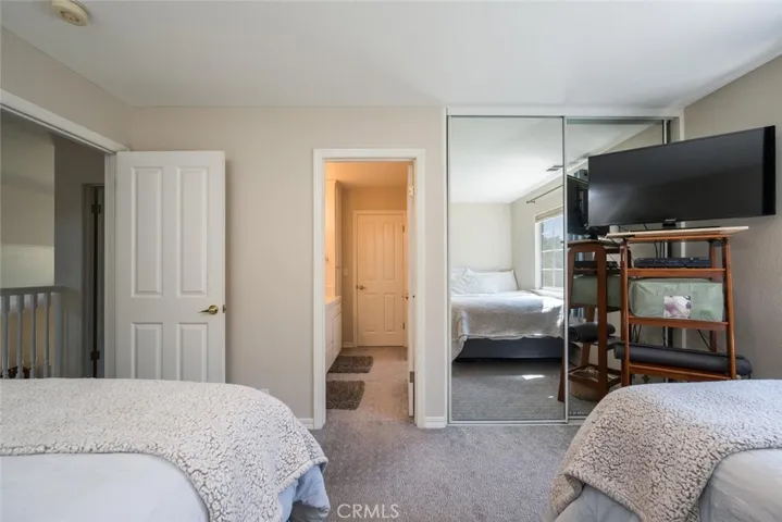 Jack and Jill bathroom (attached to another guest bedroom being used as a TV room)