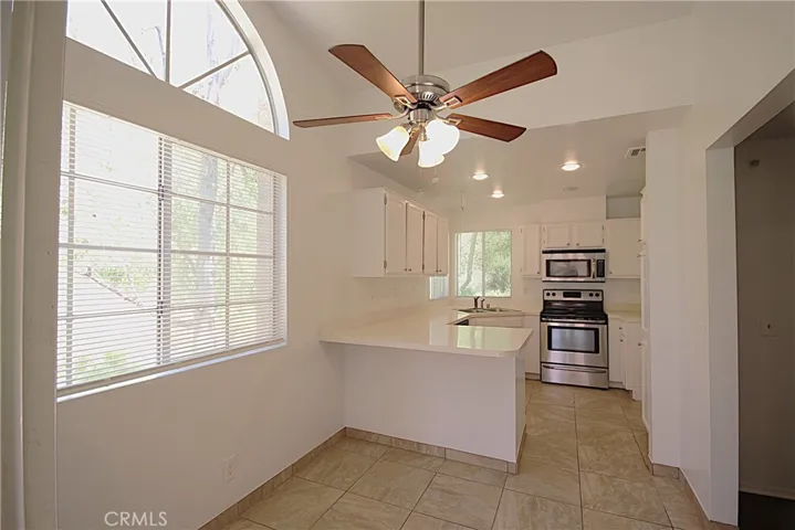 Large open kitchen area.