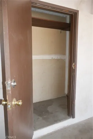 Carport: large storage closet.