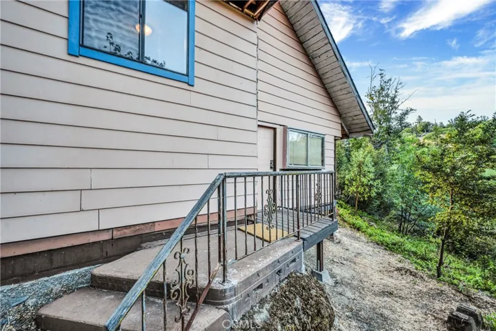 Door leading to bonus enclosed storage area