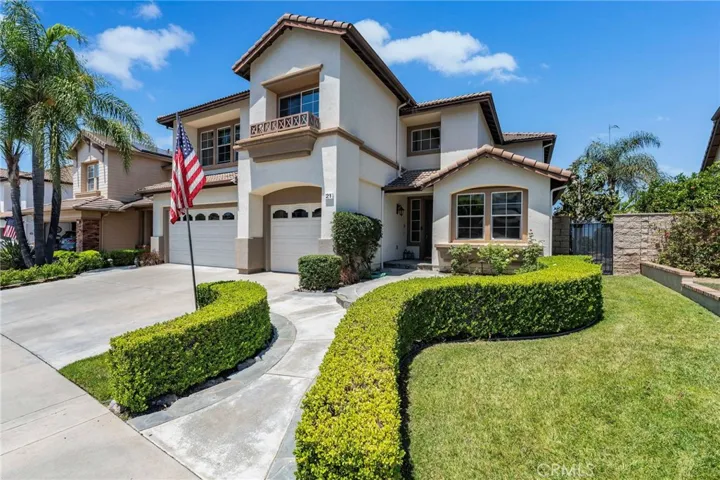 Stunning two-story home with a three-car garage, on a tranquil cul-de-sac.