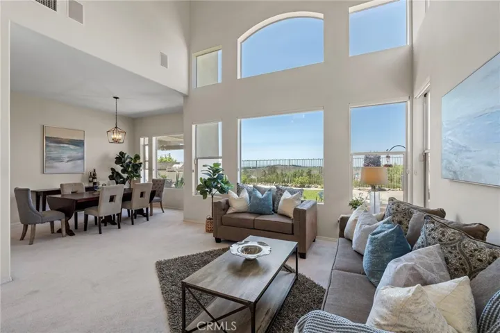 Floor to Cathedral Ceiling windows bring the outdoors in.