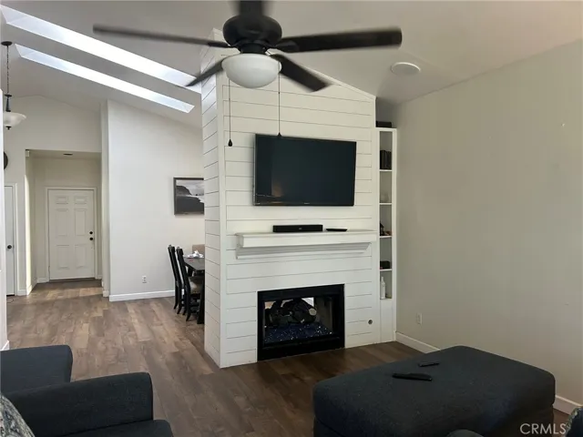 Living room fireplace
