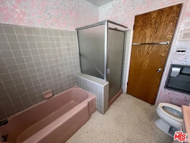Hallway bath with tub  and separate stall shower