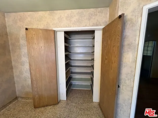 Large pantry with double doors