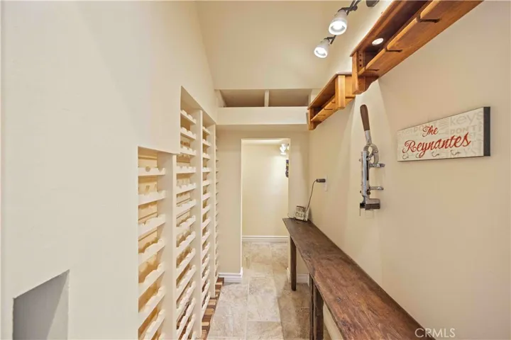 Wine storage room
