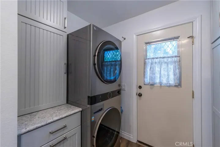 Inside laundry.