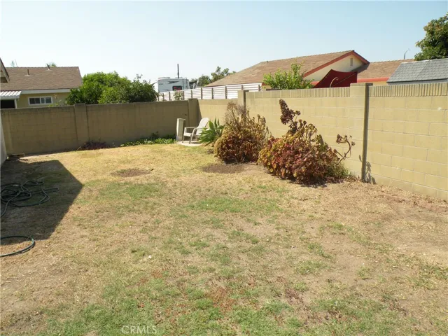 Large back yard