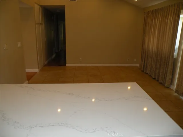Kitchen open to living room