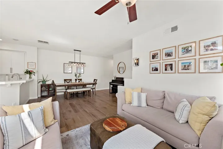 View toward Kitchen and Dining from Family Room