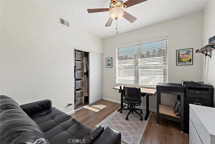 Secondary Bedroom being used as an office