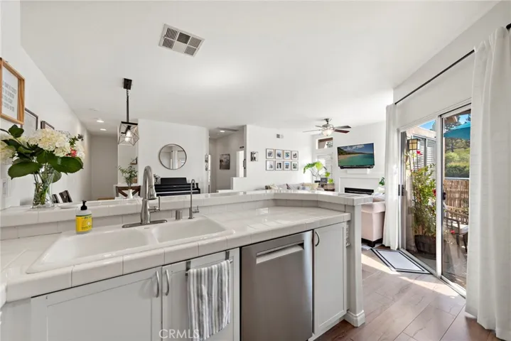 View from Kitchen toward Family Room