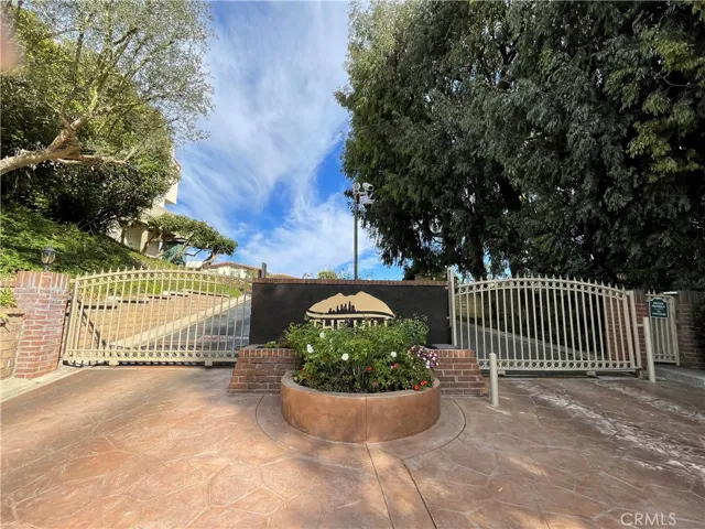 Secure gate leading to Hilltop Community.