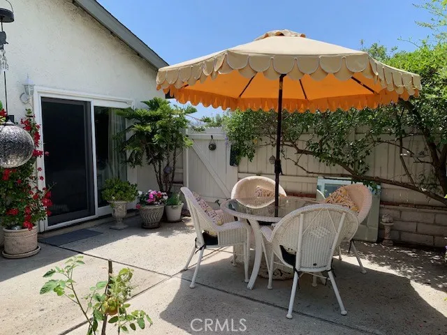 Private patio.