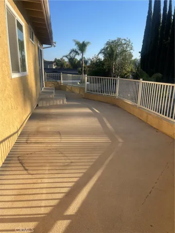 large balcony off master