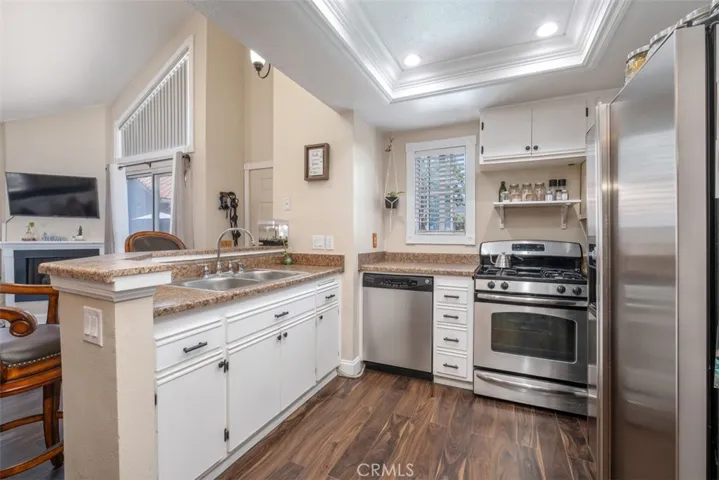 Here is another look of the open kitchen area