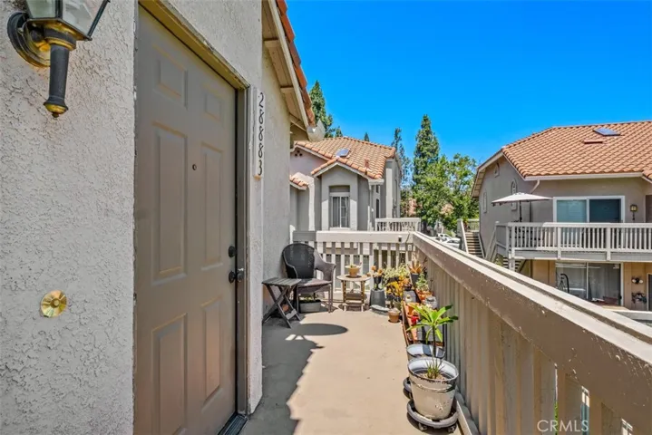This is a view of the front patio space