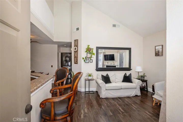 Here is a view of the living room from the front door