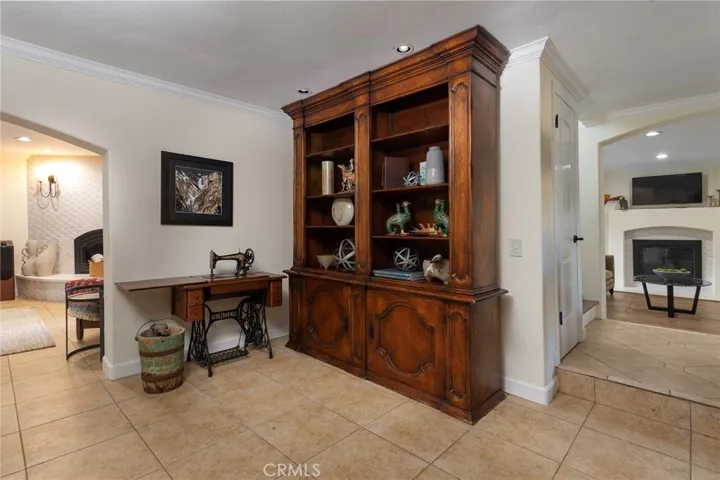 Built in Cabinets Off Kitchen Dining Area