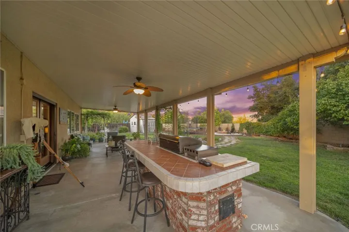 Large patio