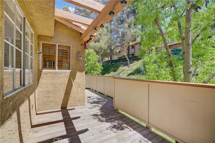 Balcony wraps around from Master to Living Room