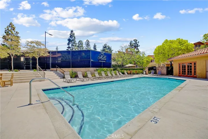 Plenty of seating at the main pool by the gym and clubhouse