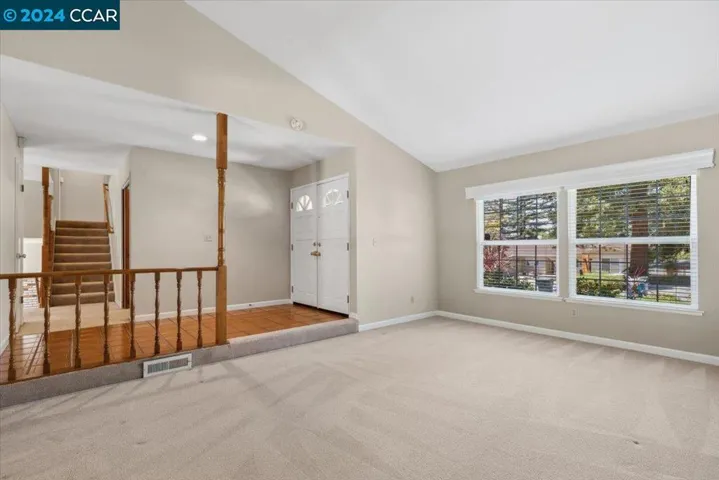 Living room at entry