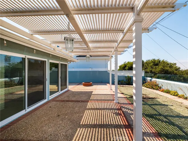 Covered back patio