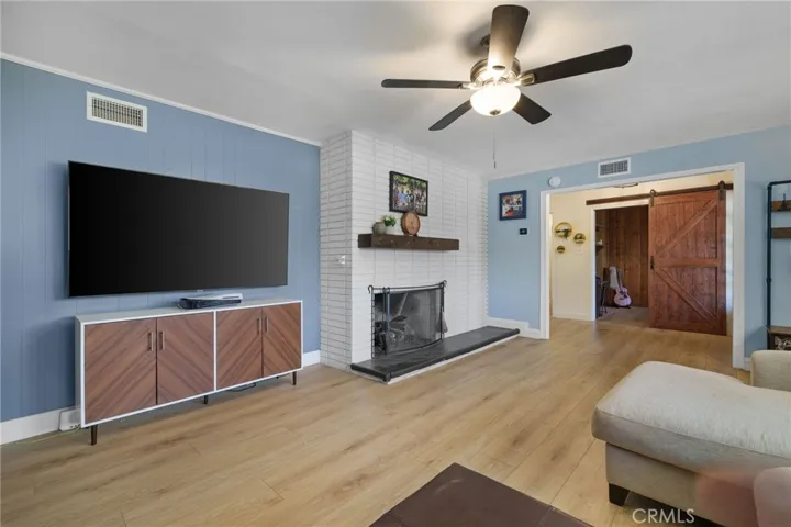 Living Room with Fireplace