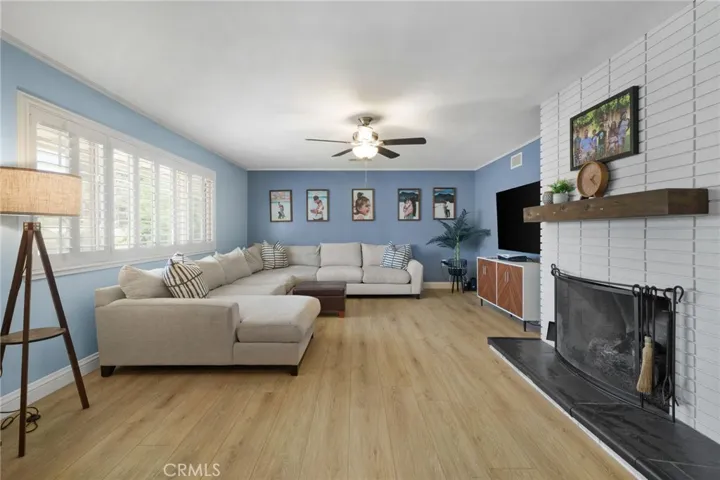 Living Room with Fireplace