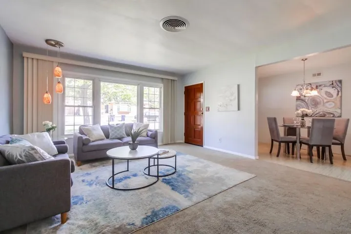 Oversized wall-to-wall front window allowing for an abundance of natural light!