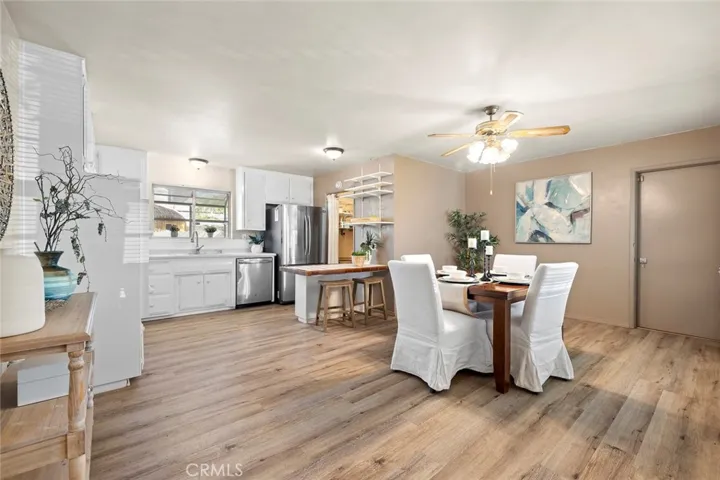 Luxury Vinyl installed in the kitchen and living room areas except for the bedrooms.
