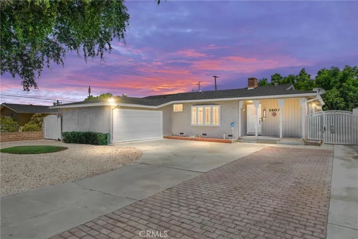 Front of Home - Digitally altered for sunset
