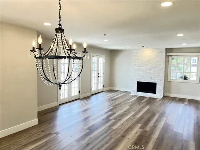 Formal diningroom looking toward French doors.