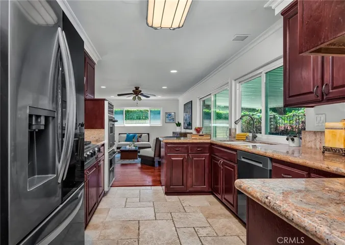 Another angle of the kitchen