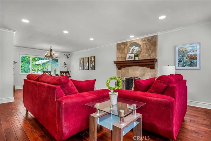 Living Room with Fireplace