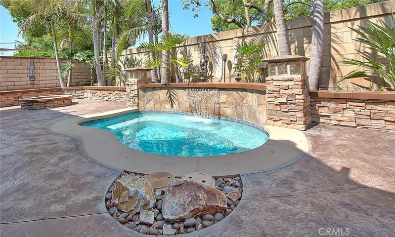 Stamped and colored concrete