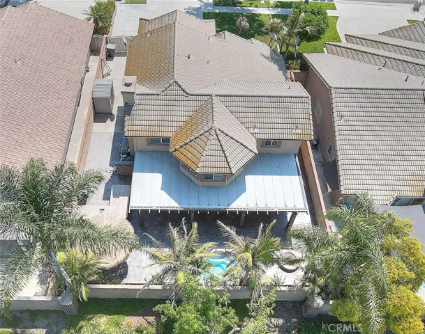 Solid covered patio is aluminum