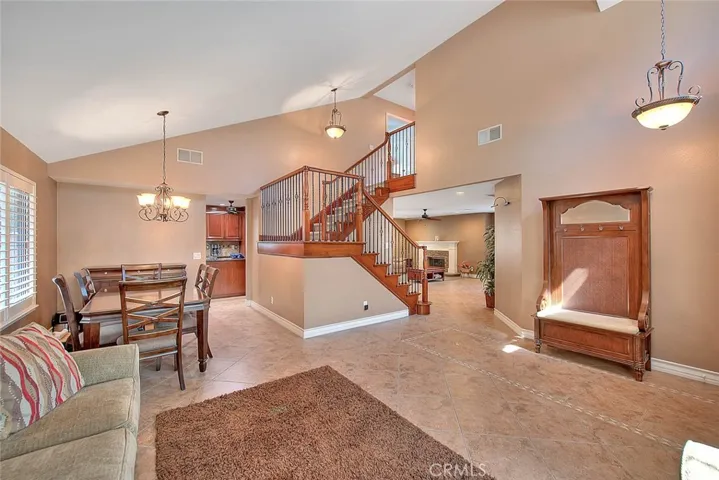 Custom iron and wood handrails on the staircase!