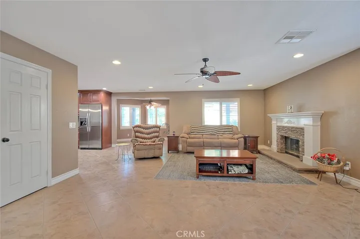 View from the previous bedroom toward the family room