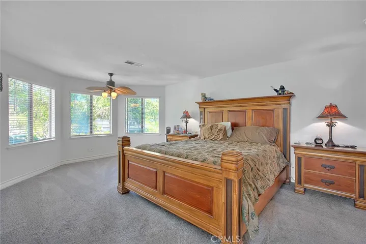 Newer carpet, ceiling fan