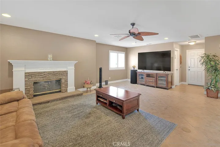 Where the tv sits, used to be a downstairs bedroom