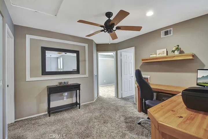 Loft with built in desk