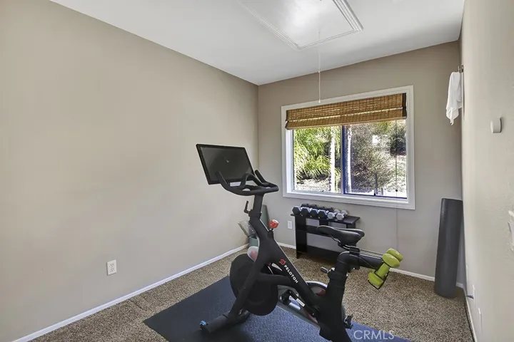 Upstairs, loft used as workout room currently
