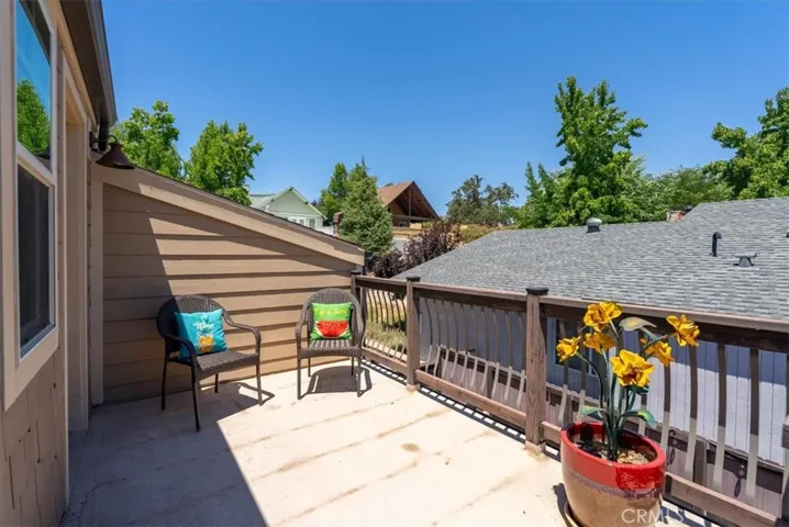 Upstairs deck