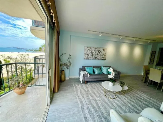 living room and balcony