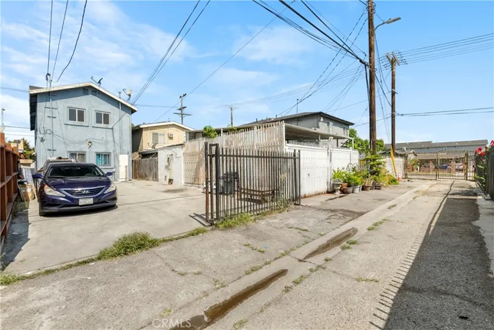 Back Yard and Alley to the North (Right), which Dead Ends