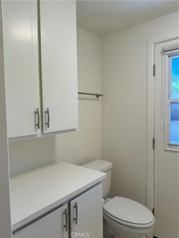 Nice storage space in the hall bathroom.